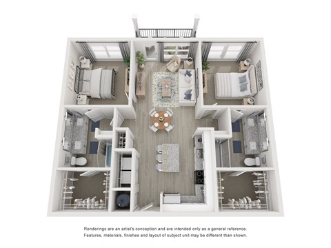 a 1 bedroom floor plan  villas at spring creek